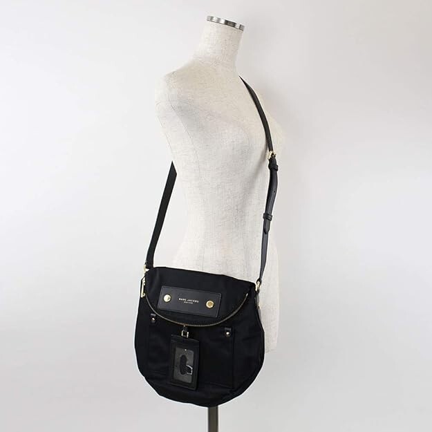MARC JACOBS M0014625 BLACK PREPPY NATASHA NYLON WOMENS SMALL CROSSBODY BAG