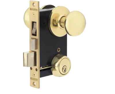 Marks Lock 22AC Heavy Duty Mortise Lockset Iron Gate Double Cylinder 2-1/2'' Back