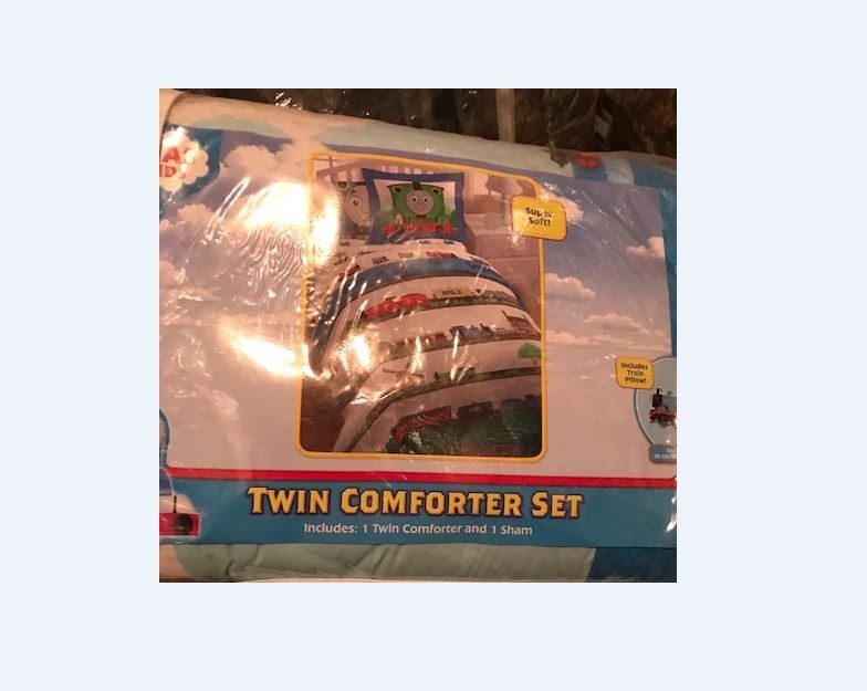 Thomas the Tank Engine Twin Comforter BONUS PERCY Sham Bedding Bedspread BNIP