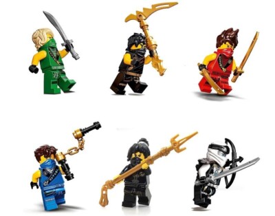 LEGO Ninjago Lot Set of 6 Ninja (Lloyd, Cole, Jay, Nya, Zane and Kai) Minifigure