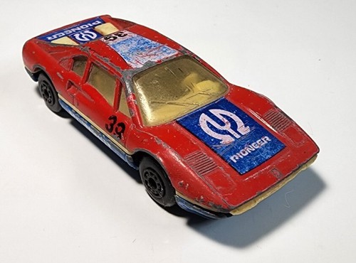 matchbox ferrari 308GTB イングランド製 🏁 Matchbox Ferrari 308 GTB No. 70 Orange / Red 1981 Made in