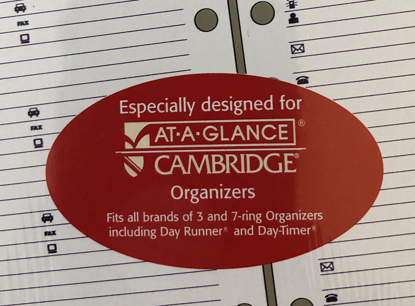 At-A-Glance A-Z Telephone/Address Tabs 5 1/2 x 8 1/2, #47767, 12 tab set