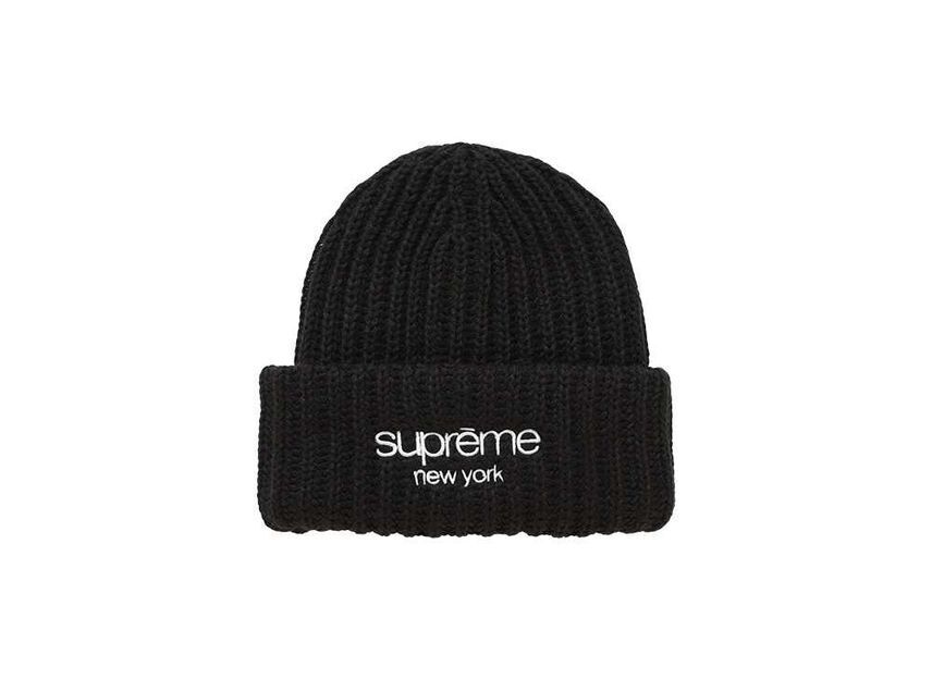 Supreme Classic Logo Chunky Ribbed Beanie Black | eBay Supreme Classic Logo Chunky Ribbed Beanie Black | eBay