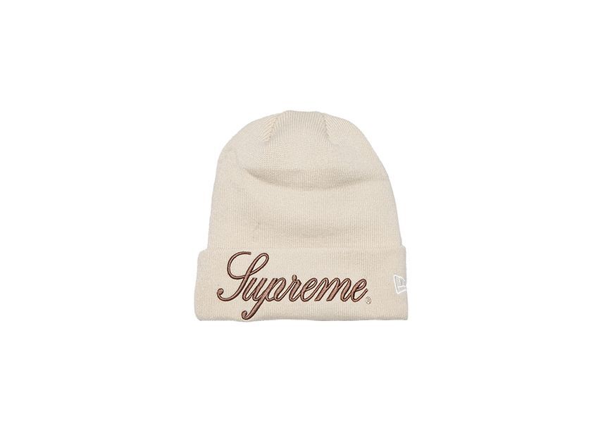 帽子 Supreme New Era Script Beanie Tan Supreme New Era Script Beanie Tan | eBay