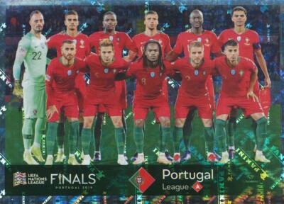 455 TEAM PORTUGAL # UEFA NATION LEAGUE METAL STICKER PANINI ROAD EURO 2020