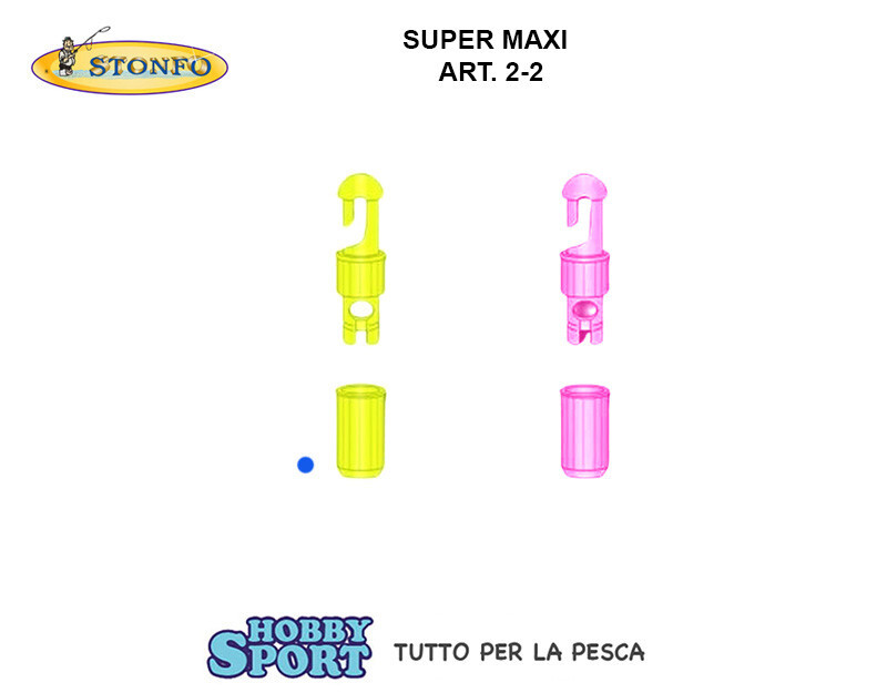 3 CONF. STONFO 2-2 SUPER MAXI COL. GIALLO CONNETTORE ELASTICO PER ELASTICO