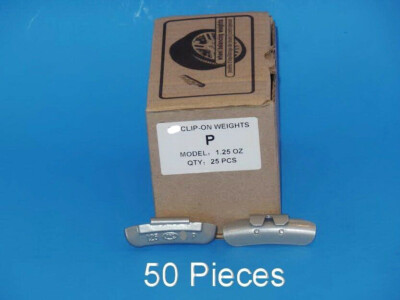 50 Pcs CLIP-ON WHEEL WEIGHT BALANCE 1.25oz 1-1/4oz P Style For Steel Wheel