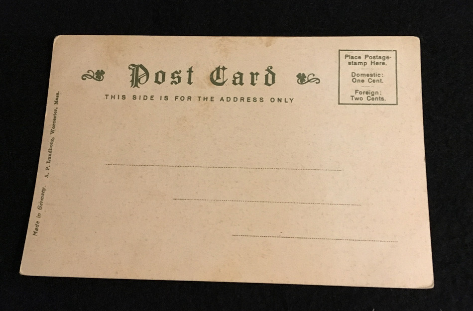 UN/POSTED UN/DIV. BK POSTCARD 