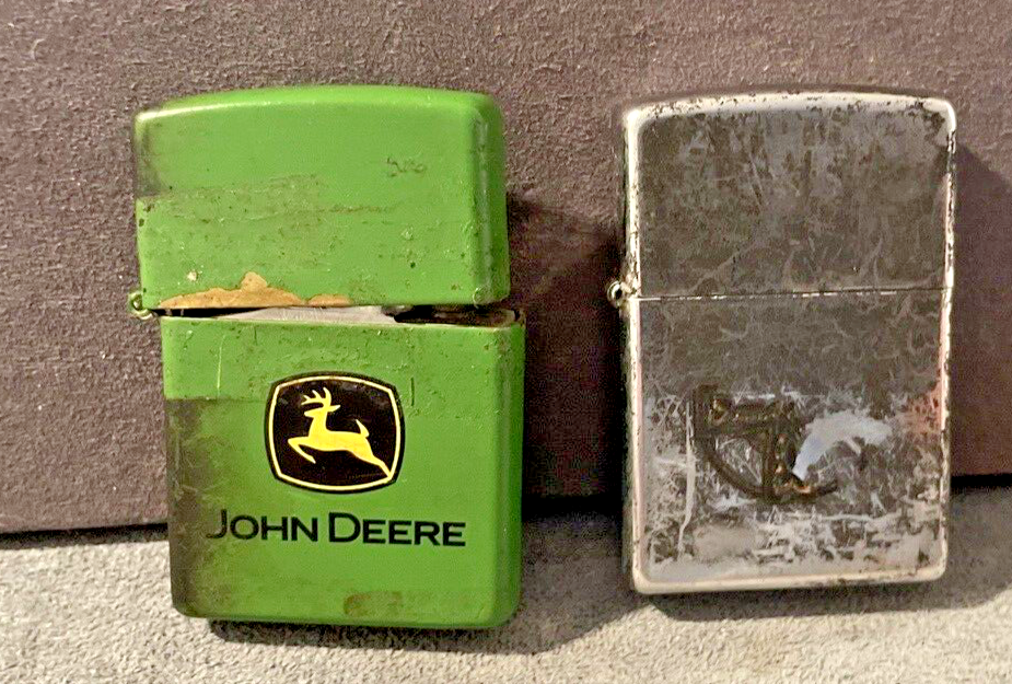 2 2000's Zippo John Deere 06 Needs work, other 05 classic--1521.23 ...