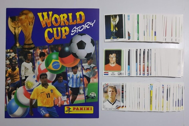 Panini World Cup Story 1997 Empty Album + Complete Set Of Stickers + Package
