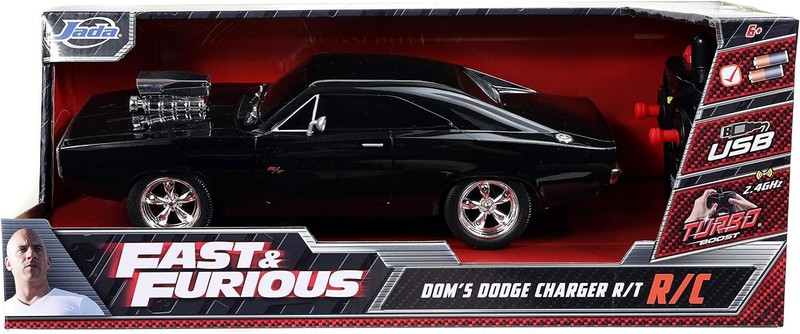Jada Toys Fast & Furious 1:16 1970 Dodge Charger RT Remote Control Car 2.4 Ghz B