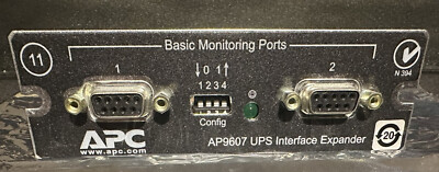 APC AP9607 2-Port Serial Interface UPS Expander Smart Slot Card