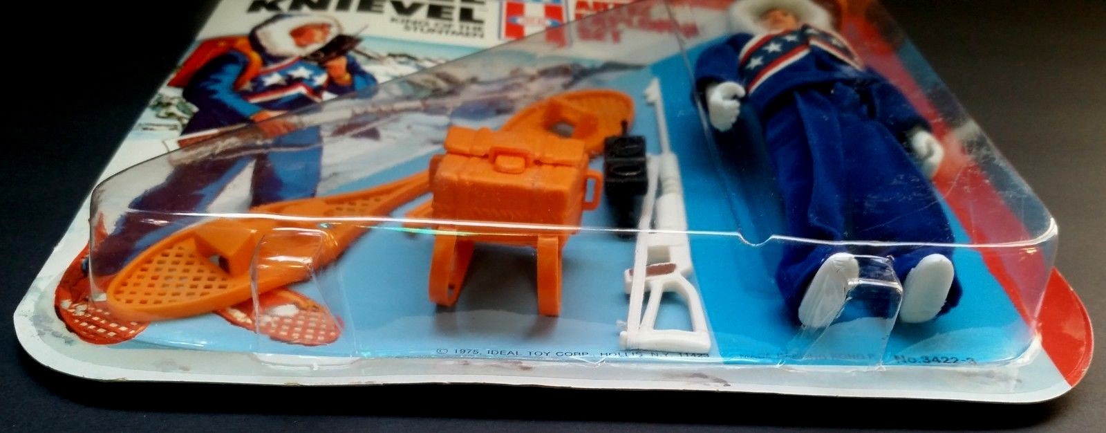 1975 EVEL KNIEVEL ARCTIC EXPLORER SET Action Figure New Mint On Card MOC Ideal