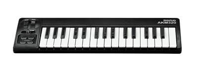 AKM320 USB MIDI Keyboard Controller, Black, 32-key