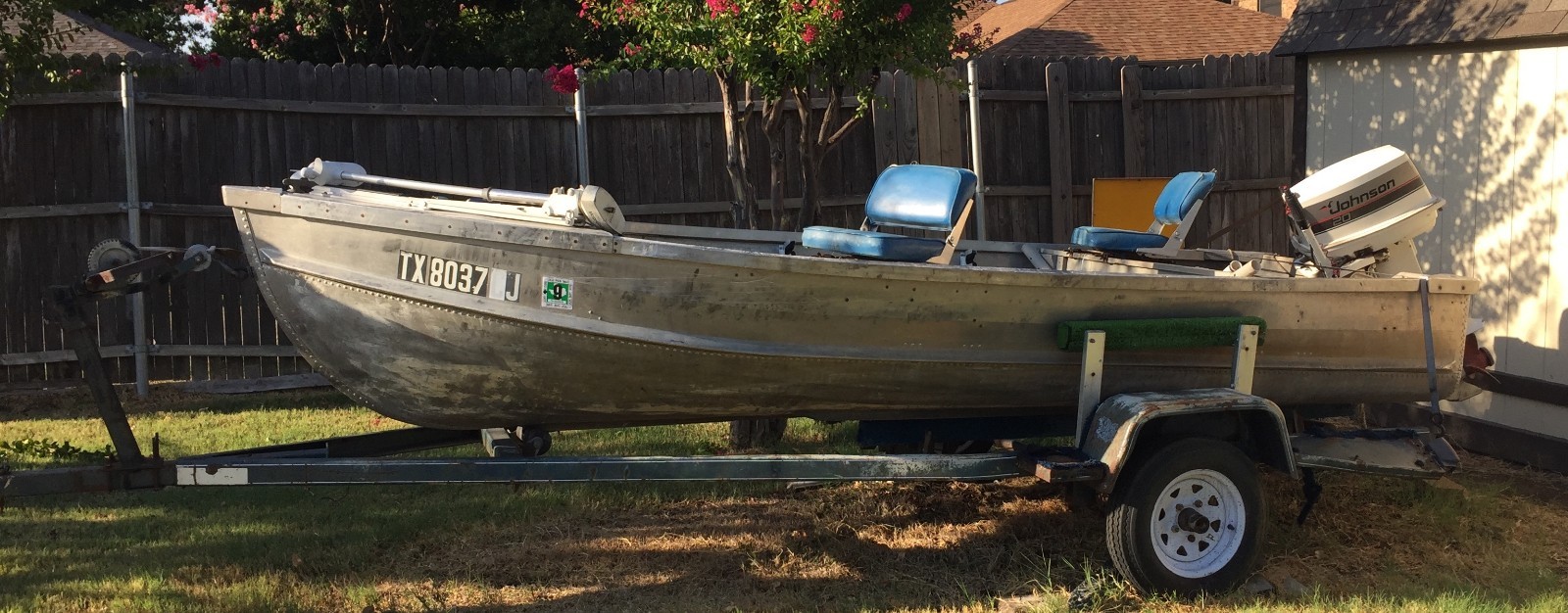 1973 Starcraft 14' Aluminum & Trailer - Texas