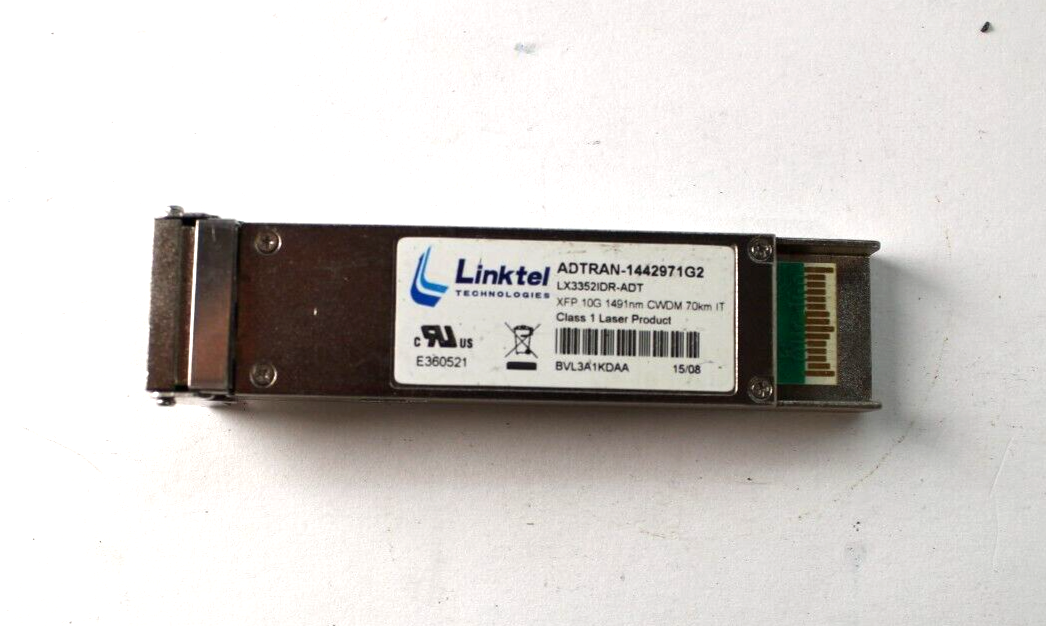 Linktel ADTRAN-1442971G2 LX3352IDR-ADT XFP 10G 1491nm CWDM Linktel ADTRAN-1442971G2 LX3352IDR-ADT XFP 10G 1491nm CWDM