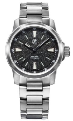 Brand New Zelos AURORA FIELD 38mm TI GRANITE BLACK Watch - DEALER & WARRANTY