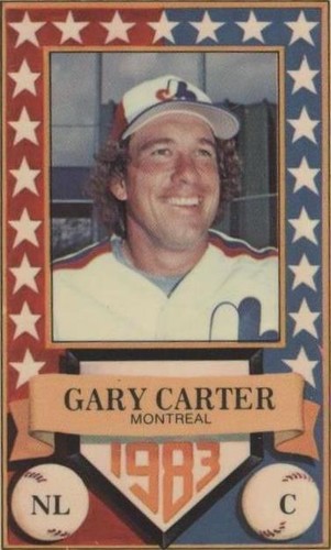 1983 Perma-Graphics/Topps Credit Cards - Gary Carter #150-ASN8310