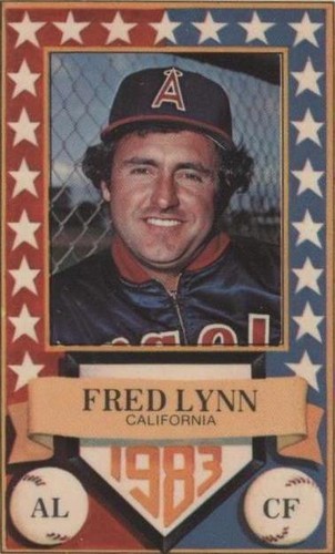 1983 Perma-Graphics/Topps Credit Cards - Fred Lynn #150-ASA8303