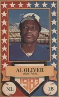 1983 Perma-Graphics/Topps Credit Cards - Al Oliver #150-ASN8313