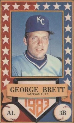 1983 Perma-Graphics/Topps Credit Cards - George Brett #150-ASA8301