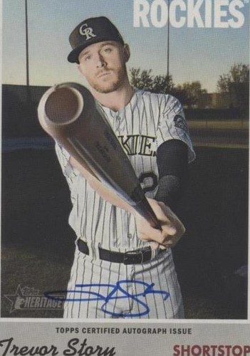 2019 Topps Heritage - Trevor Story #ROA-TST
