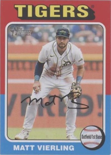 2023 Topps Heritage High Chrome Matt Vierling /999 Tigers