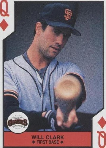 1990 U.S. Playing Cards Major League All-Stars - Will Clark #QD