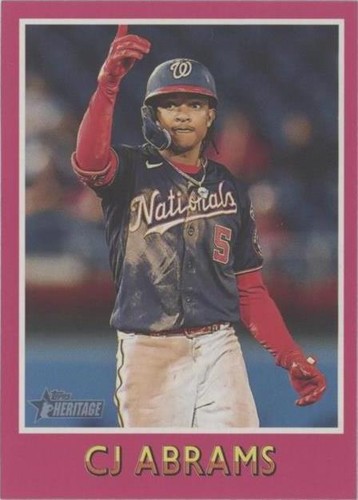2024 Topps Heritage Mini - C.J. Abrams #75BS-9