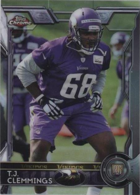 2015 Topps Chrome Mini T.J. Clemmings #163
