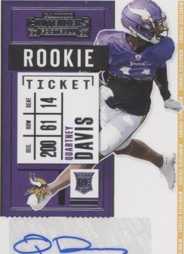 2020 Panini Contenders Quartney Davis #288