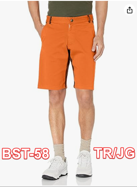 Charko Designs Men's Apalache Athletic Short Pants for Climbing, Orange, Size M