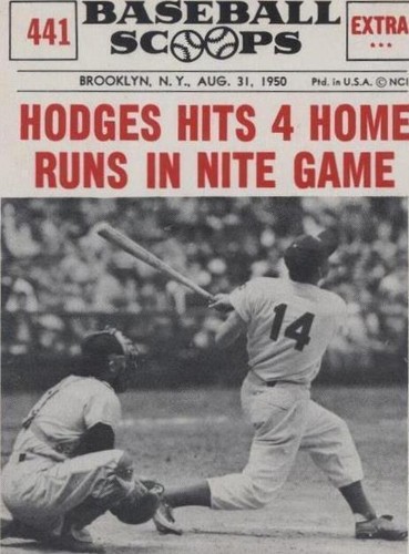 1961 Nu-Cards Baseball Scoops - Gil Hodges #441