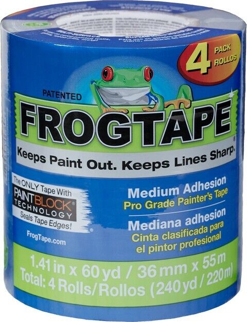 Shurtape 104956 (1.41" x 60yd) Blue FrogTape Pro Grade Painter