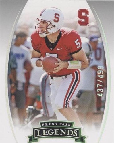 2007 Press Pass Legends Trent Edwards #S-54