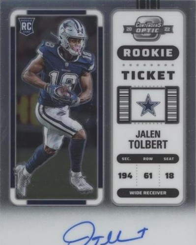 2022 Panini Contenders Optic Jalen Tolbert #122