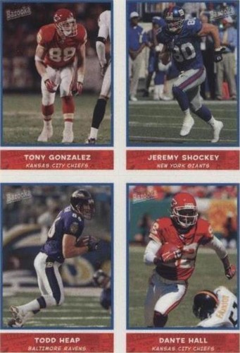 2004 Bazooka Dante Hall Jeremy Shockey Todd Heap #26