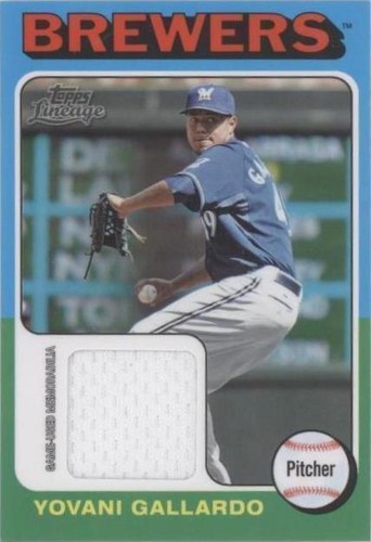 2011 Topps Lineage - Yovani Gallardo #75R-YG