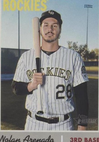 MLB アレナド Topps Heritage Real One Auto 🔥2022 Topps Heritage Real One Auto Nolan Arenado Red Ink