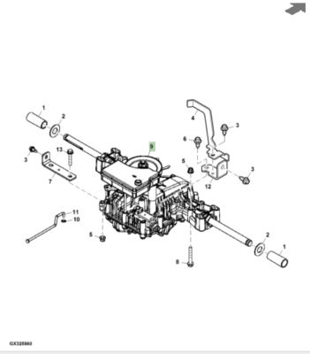 Genuine John Deere X166R Ride On Mower Transmission AUC10269