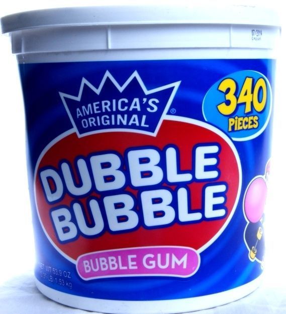 Dubble Bubble  Bubble Gum  Kaugummi  Xxl-Pack  340 StÃ¼Ck = 1530 Gr  Original Usa