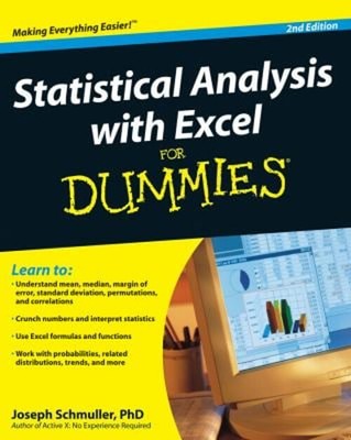 Statistical Analysis with Excel for Dummies Paperback Joseph Schm