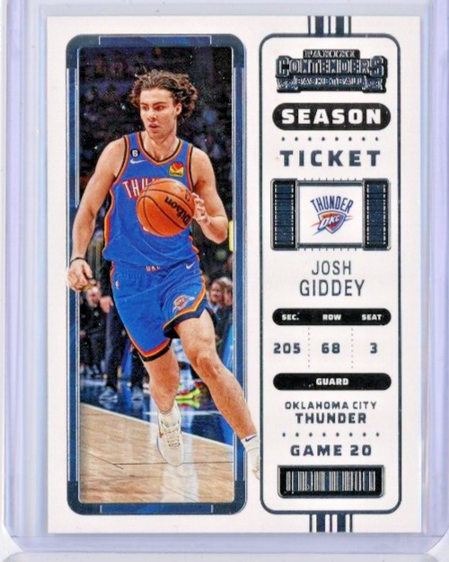 2022-23 Panini Contenders #16 Josh Goddey - Oklahoma City Thunder