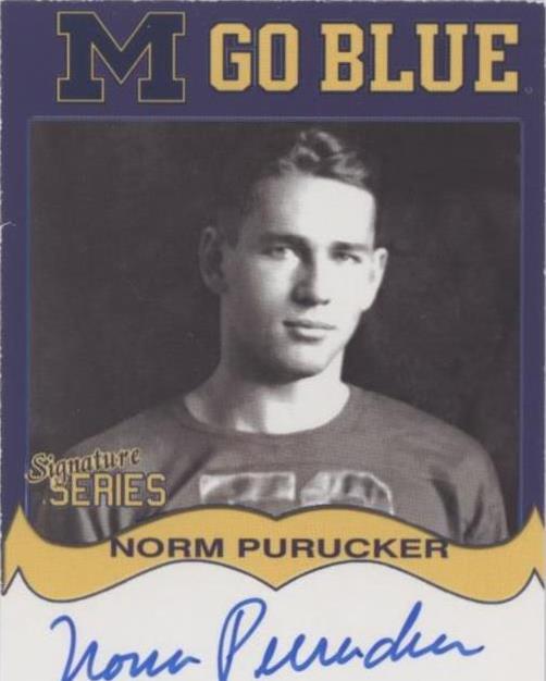 2006 TK Legacy Michigan Wolverines Norm Purucker #MGB116