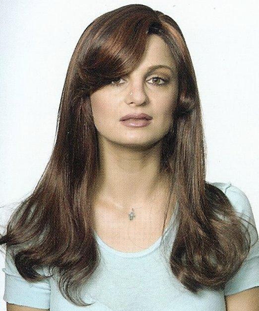 Long Blond Auburn Straight Hair Wig W Soft Curls Ends Ebay