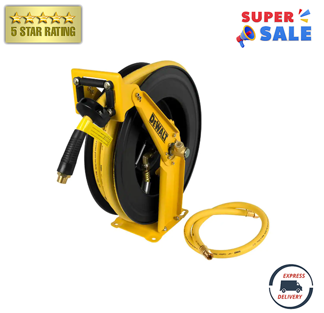 1/2 in. x 50 ft. Double Arm Auto Retracting Air Hose Reel