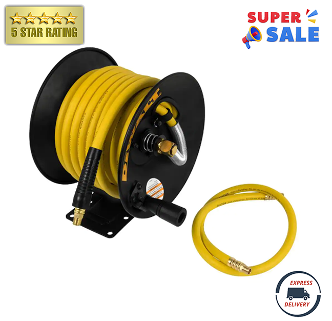 Manual Hose Reel Quick Release 3/8 in. x 50 ft. Manual Hose Reel Bend Restrictor