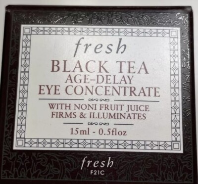 Fresh Black Tea Age-Delay Eye Concentrate  0.5 oz. New in Box Sealed Jar. RP $69