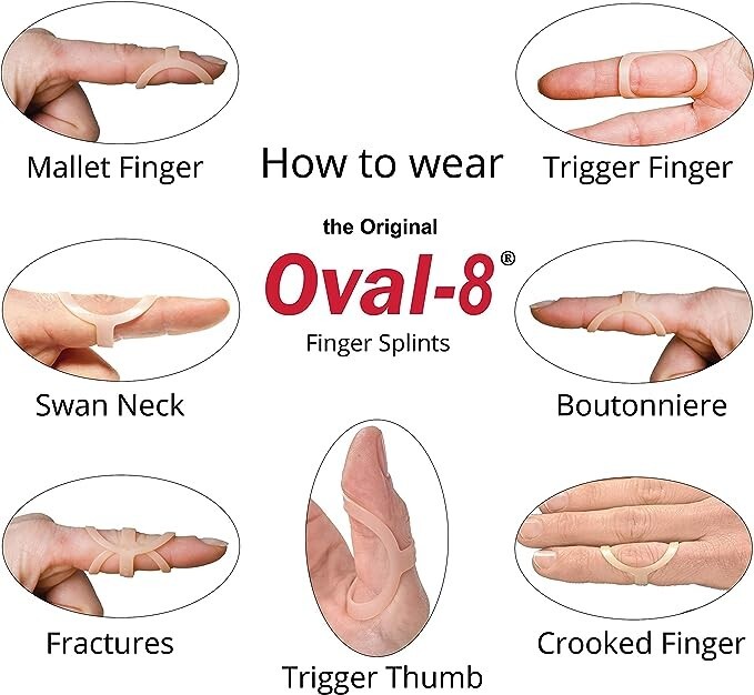 3-Point Products Oval-8 Finger Splint - Size 4