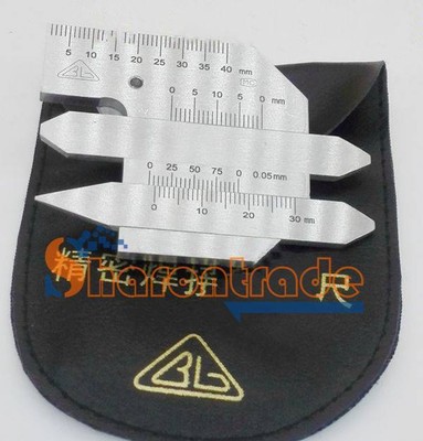 Dual Track Welding Seam Gauge Bead Gage Pit Tools Inspection Ruler KH 45B